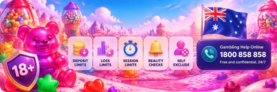 Sugar Rush 1000 responsible gambling tools with deposit limits, session limits and self exclusion options